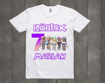 Roblox Girl Shirt Etsy - t shirt roblox girl pink