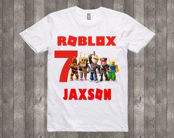Roblox Birthday Shirt Etsy - red roblox shirt off 74 free shipping