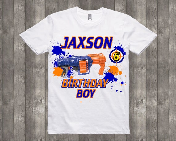 nerf birthday shirt