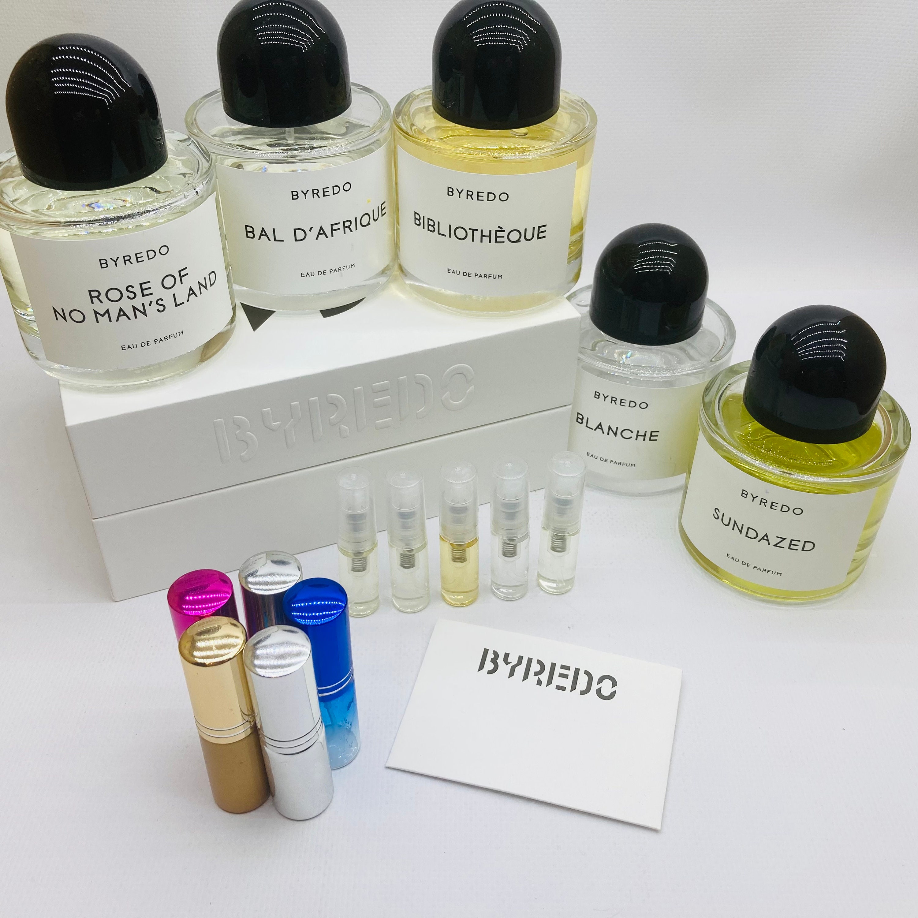 Perfume Samples Set Byredo Sundazed Bal d'Afrique Etsy