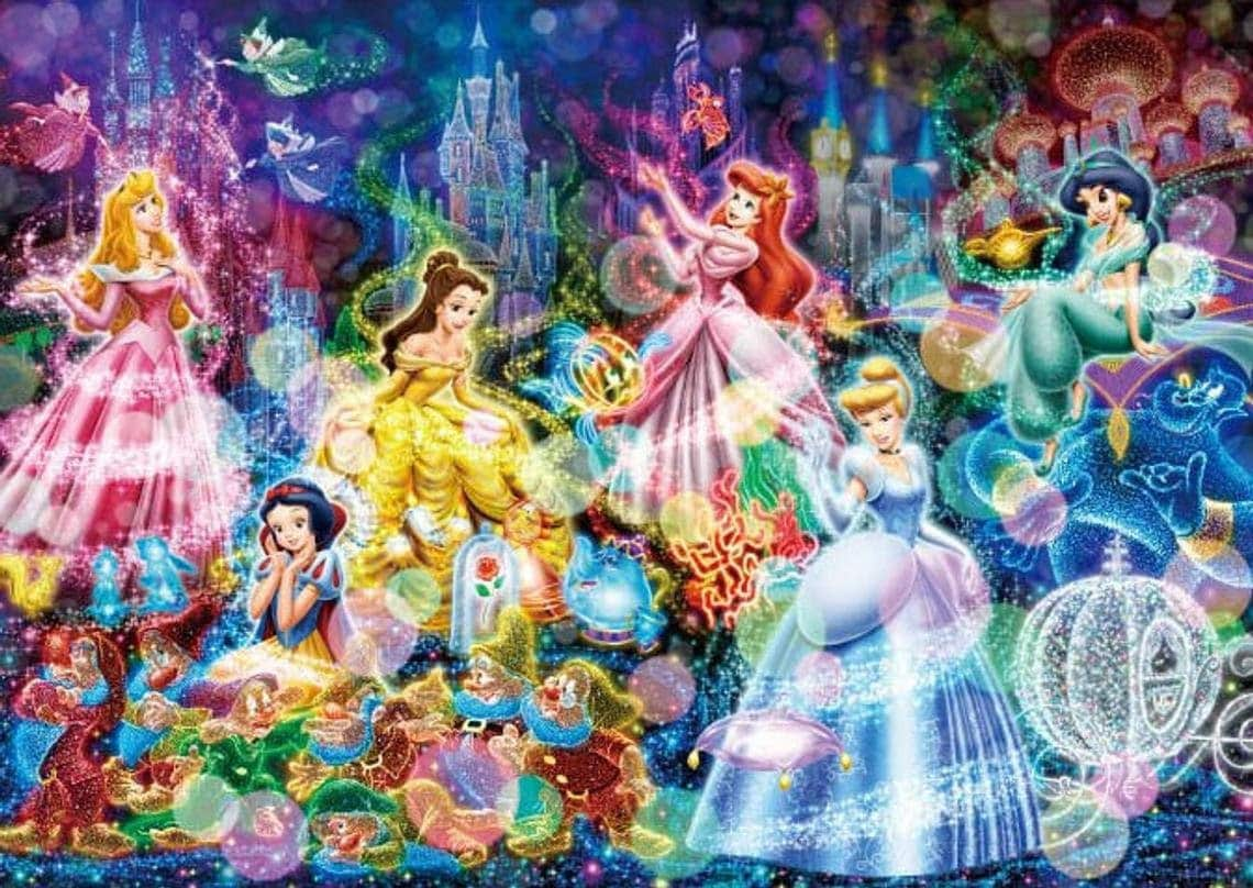 DIY Diamond Painting Disney Princess Full Drill Round, 30x40cm