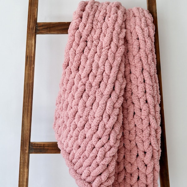 Chunky Knit Blanket Etsy