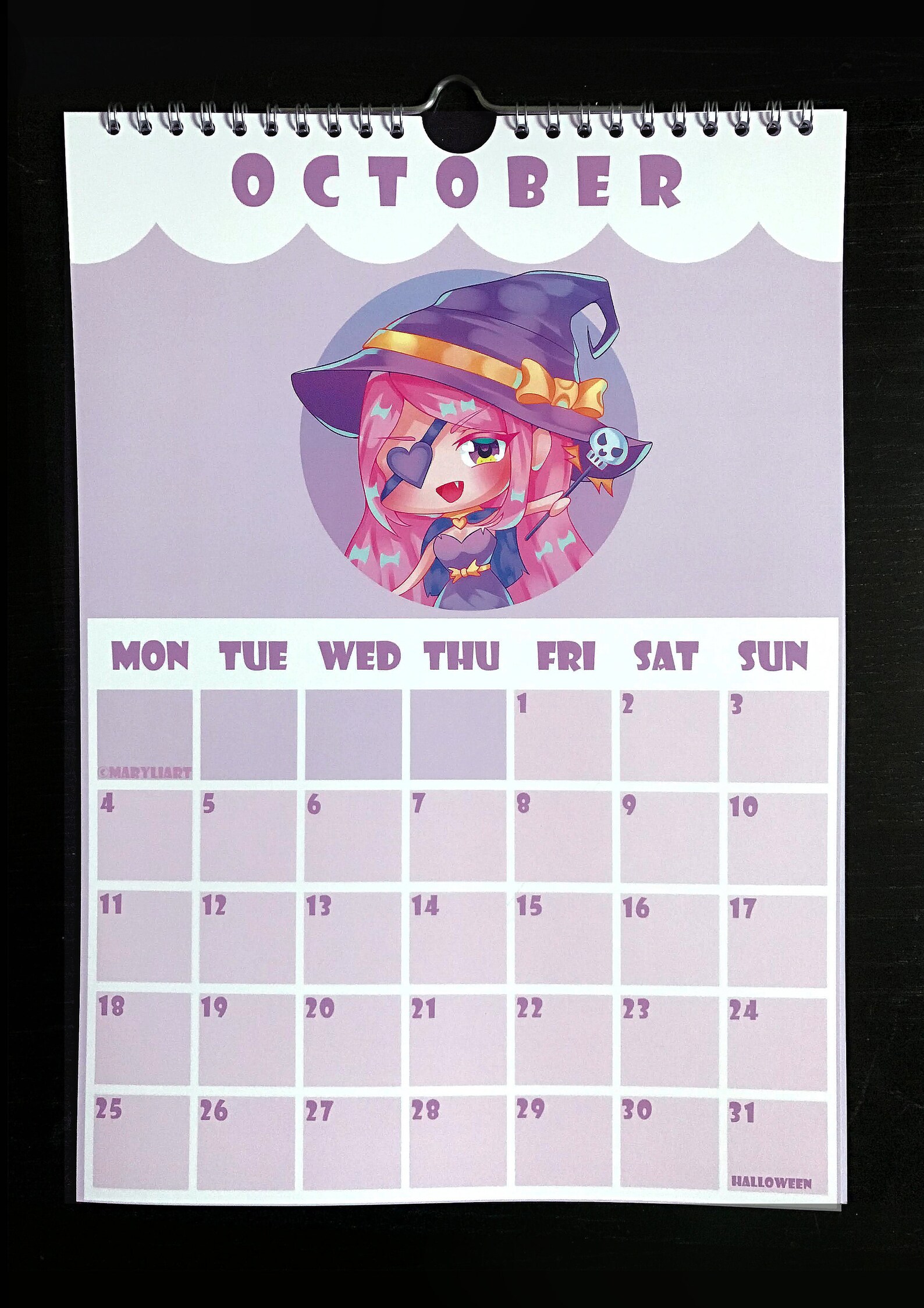 2021 Cute Chibi Calendar/ anime girl calendar/ A4 wall Etsy