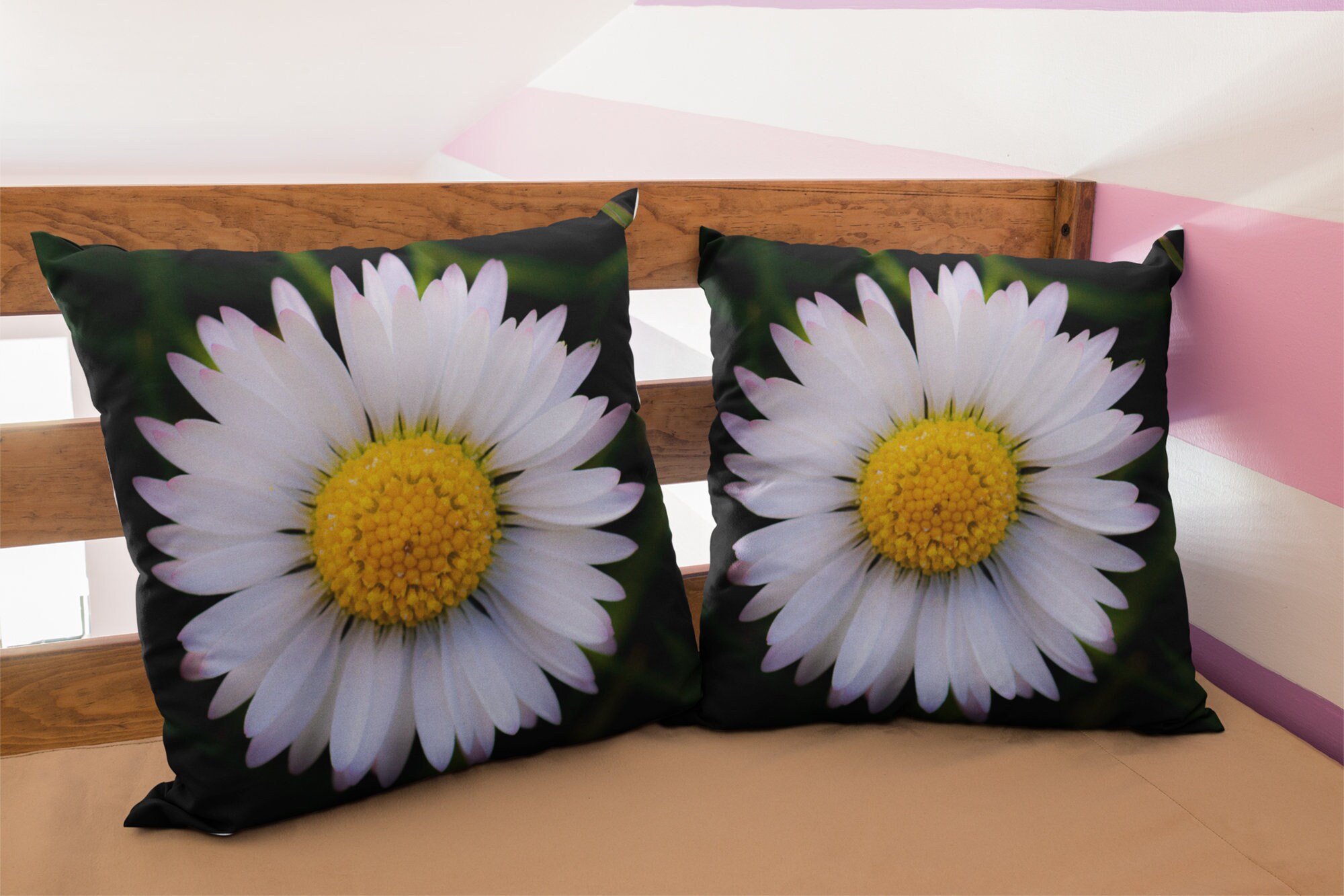 Daisy pillow cover daisy home decor decorative pillow for Etsy