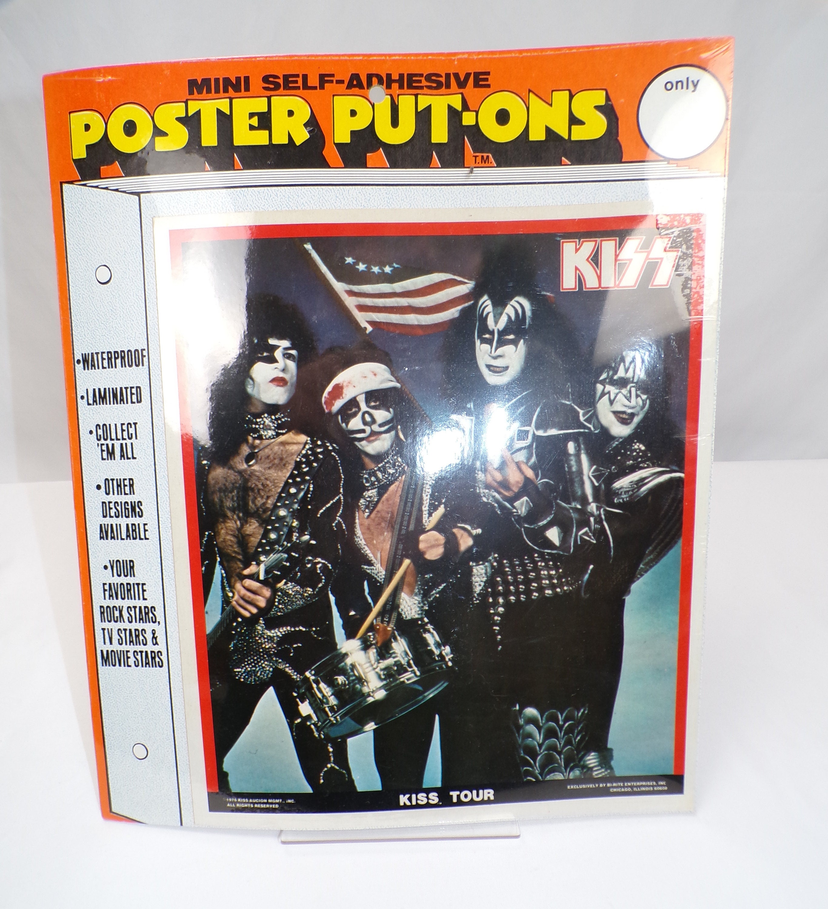 1976 Mini Self-adhesive Poster Put-ons - KISS Tour - Etsy