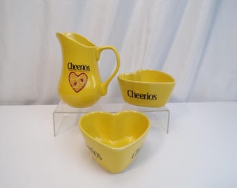 Vintage 2003 General Mills Cheerios Promotional Breakfast Three-Piece Set