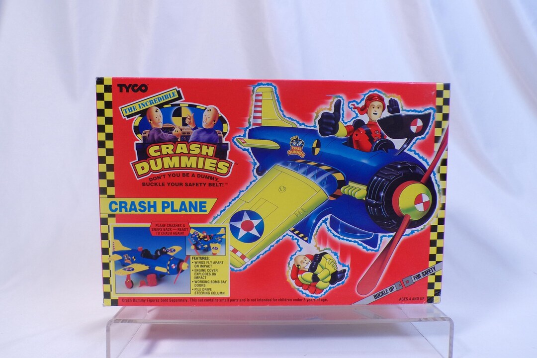 TYCO the Incredible Crash Dummies crash Plane 1992 Etsy