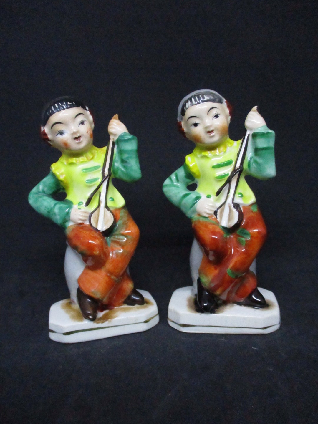 Occupied Japan Shamisen Player Knick Knacks Etsy