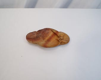Vintage Hand Carved Soapstone Trinket Dish /Brush Washer (1950s)