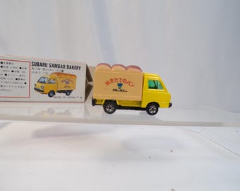 Tomy Tomica No.10 Subaru Sambar Bakery Truck 1/52 Scale Dicast (Japan-1987)