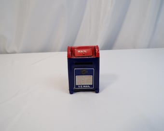 Vintage 1960s U.S. Mail Tin Lithograph Toy Coin Bank (Japan)