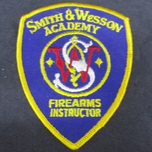 Vintage Smith & Wesson Academy Firearms Instructor Patch (1970s)