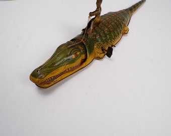 小物 WILDSWANS CROCODILE TONGUE Vintage-1950's-Tin-Alligator-