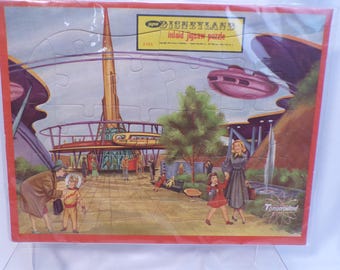 Jaymar - Vintage Disneyland's Tomorrowland Inlaid Jigsaw Puzzle