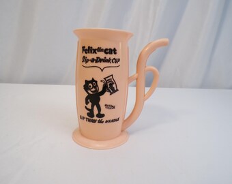 Vintage Felix the Cat Sip-a-Drink Children's Drinking Cup (50s-60s)