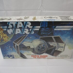 1978 MPC the Authentic Darth Vader Tie Fighter Model Kit - Etsy