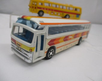 2 - 1980s Yonezawa Toys Diapet Mitsubishi Fuso Buses (made in