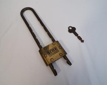 Vintage Yale Junior Bicycle Lock with Key (1940s)