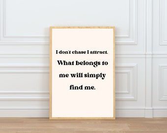 Manifestation Wall Art | Retro Art | Retro Print | Affirmation Wall Art | Manifestation Art Print | Manifest Wall Art | Manifest Poster