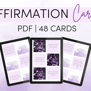 Affirmation Cards | Manifestation Cards | Affirmation Deck  | Positive Affirmations | Law of Attraction | LOA