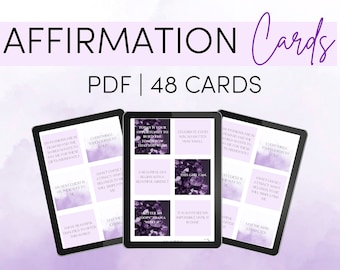 Affirmation Cards | Manifestation Cards | Affirmation Deck  | Positive Affirmations | Law of Attraction | LOA