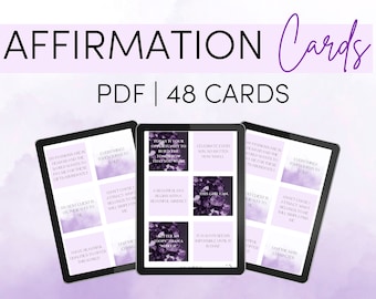 Affirmation Cards | Manifestation Cards | Affirmation Deck  | Positive Affirmations | Law of Attraction | LOA