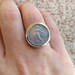 Bague Pièce De Monnaie 50 Centimes Semeuse En Argent - Bague Cintrée Neuf Avec étiquettes