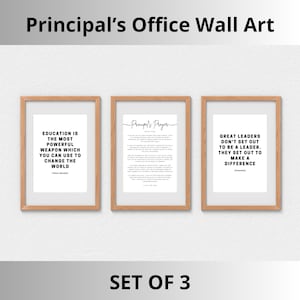 Principal Prayer Wall Art Printable Christian School Office Decor Principal Appreciation Gift School Administrator Print Educational Leader