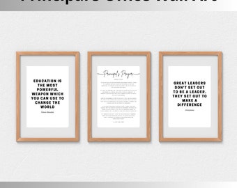 Principal Prayer Wall Art Printable Christian School Office Decor Principal Appreciation Gift School Administrator Print Educational Leader