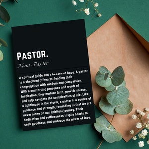 Pastor Definition Printable Greeting Card Christian Appreciation Note Card Pastor Gift for Birthday Pastor Appreciation Day Thank You Card