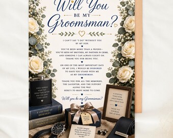 Will You Be My Groomsman Card Printable Christian Groomsman Proposal Card Groomsman Ask Card Faith Based Wedding Party Proposal Card