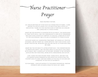 Krankenschwester Praktizierende Geschenk Printable PN Gebet Wand Kunst Christian Krankenschwester Praktizierende Dekor Krankenschwestern Woche Geschenk 2026 Instant Download