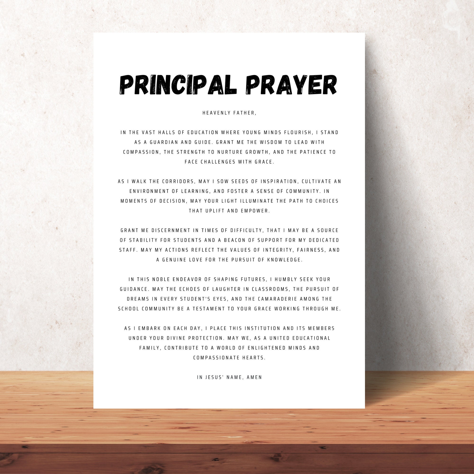 Worlds most Awesome Principal - Ornament - Raw Wood Worlds most Awesome Principal - Ornament - Raw Wood
