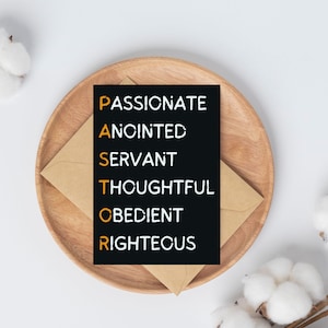 Pastor Appreciation Card Printable Church Leader Thank You Digital Download Religious Greeting for Minister Clergy Appreciation Day