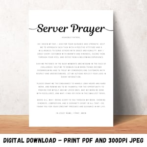Servier Gebet Wand Kunst zum ausdrucken Christian Servier Poster Dekor für Haus oder Büro Digitaldruck
