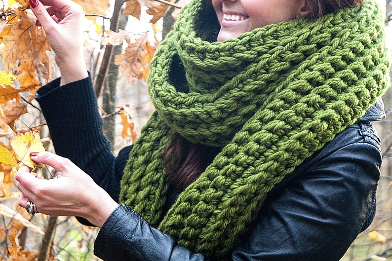 Long Scarf Pattern Oversized Scarf Extra Long Scarf Crochet Etsy