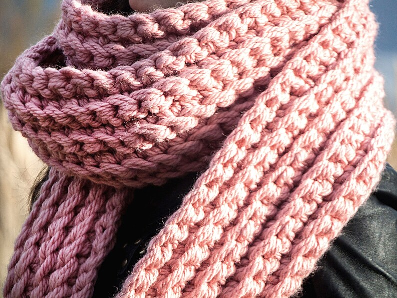 Long Scarf Pattern Oversized Scarf Extra Long Scarf Crochet Etsy