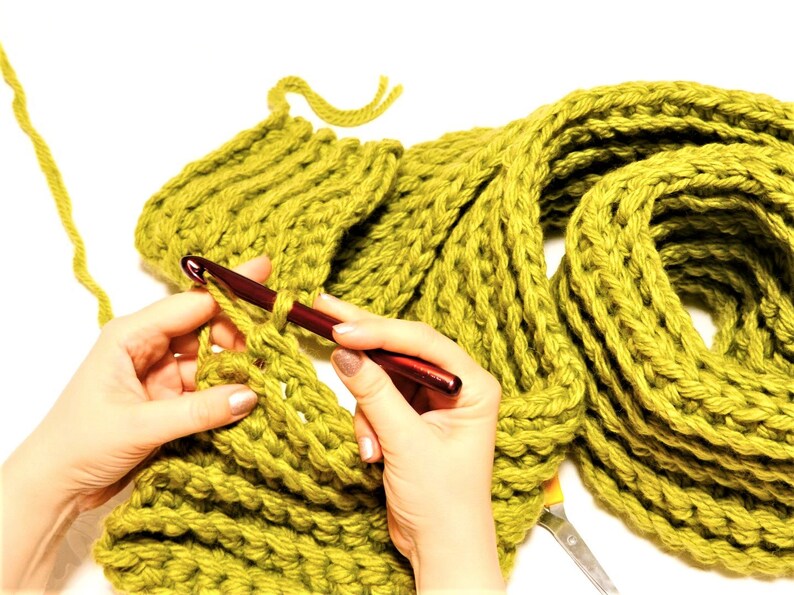 Long Scarf Pattern Oversized Scarf Extra Long Scarf Crochet Etsy