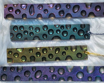 Large Bookmark Indigo Water Drop