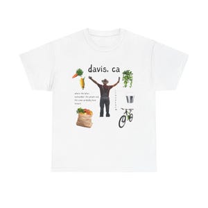 Davis Farmer Shirt | Unisex Heavy Cotton Tee | UC, Davis Shirt, Aggies, Davis College, University, California, Go Aggies