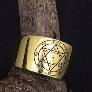 Ring Seal of Solomon Second Pentacle of Mars Jewish Ring amulet