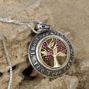 Kabbalah tree of life necklace Tree of life charm necklace silver Tree of life pendant for mom