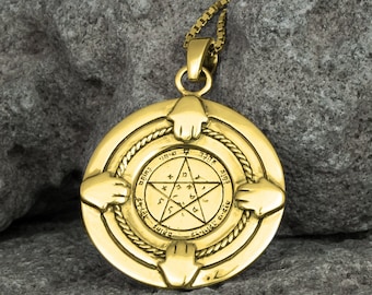 Amulet necklace protection Necklace Seal Solomon Pentacle of Venus Talisman jewelry