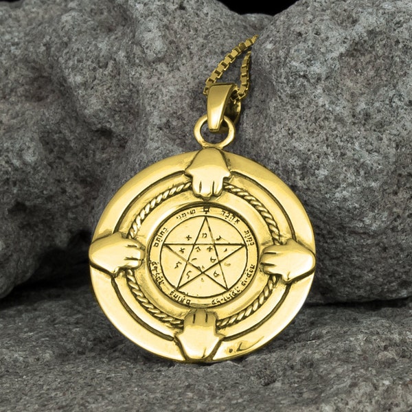 Amulet necklace protection Necklace Seal Solomon Pentacle of Venus Talisman jewelry