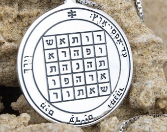 Seal of Solomon talisman Amulet necklace protection Seal of solomon necklace Amulet protection from enemies Second pentacle of Saturn