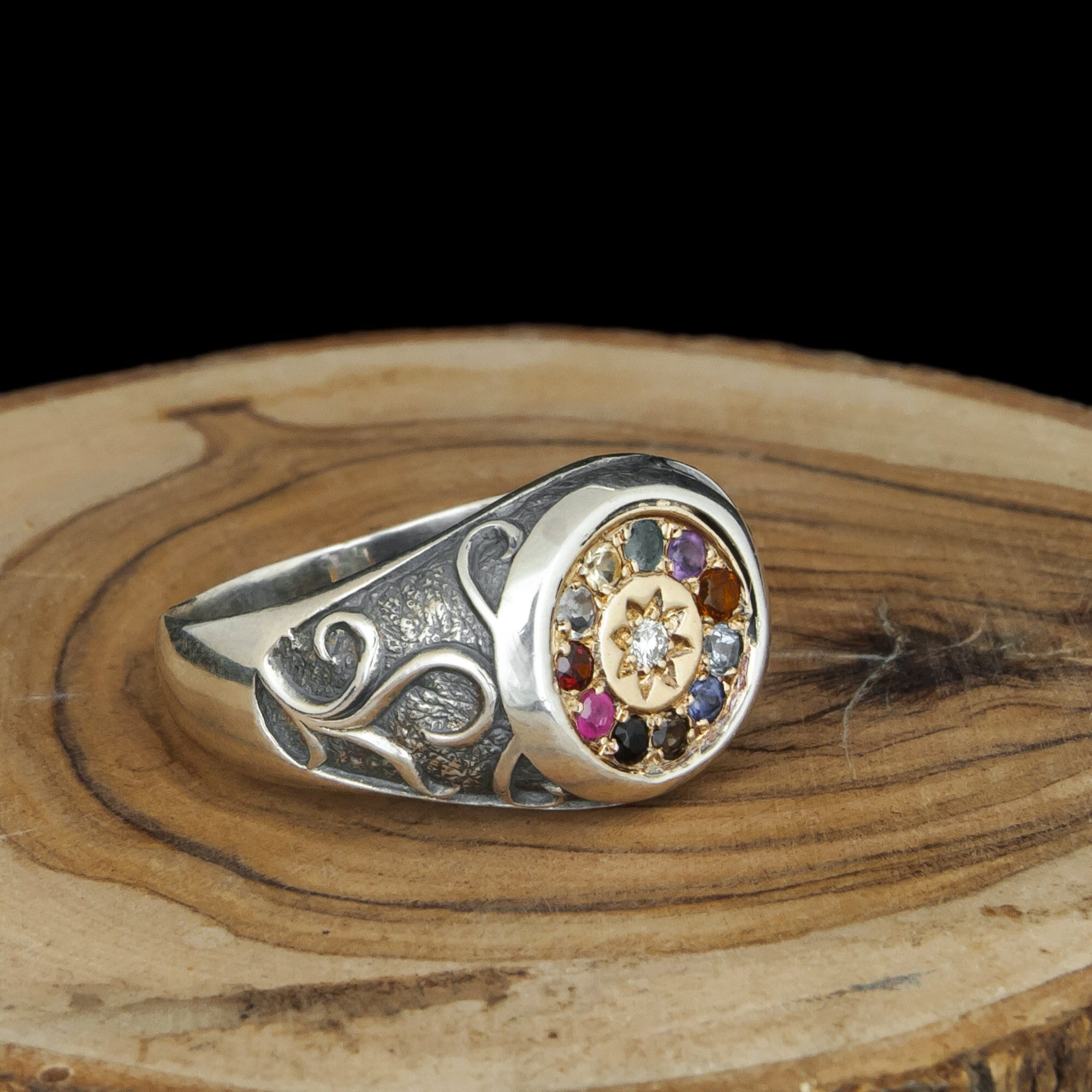 Kabbalah Rings Amulet Hoshen Stone Magic 12 Tribes Ring Spiritual Gifts ...