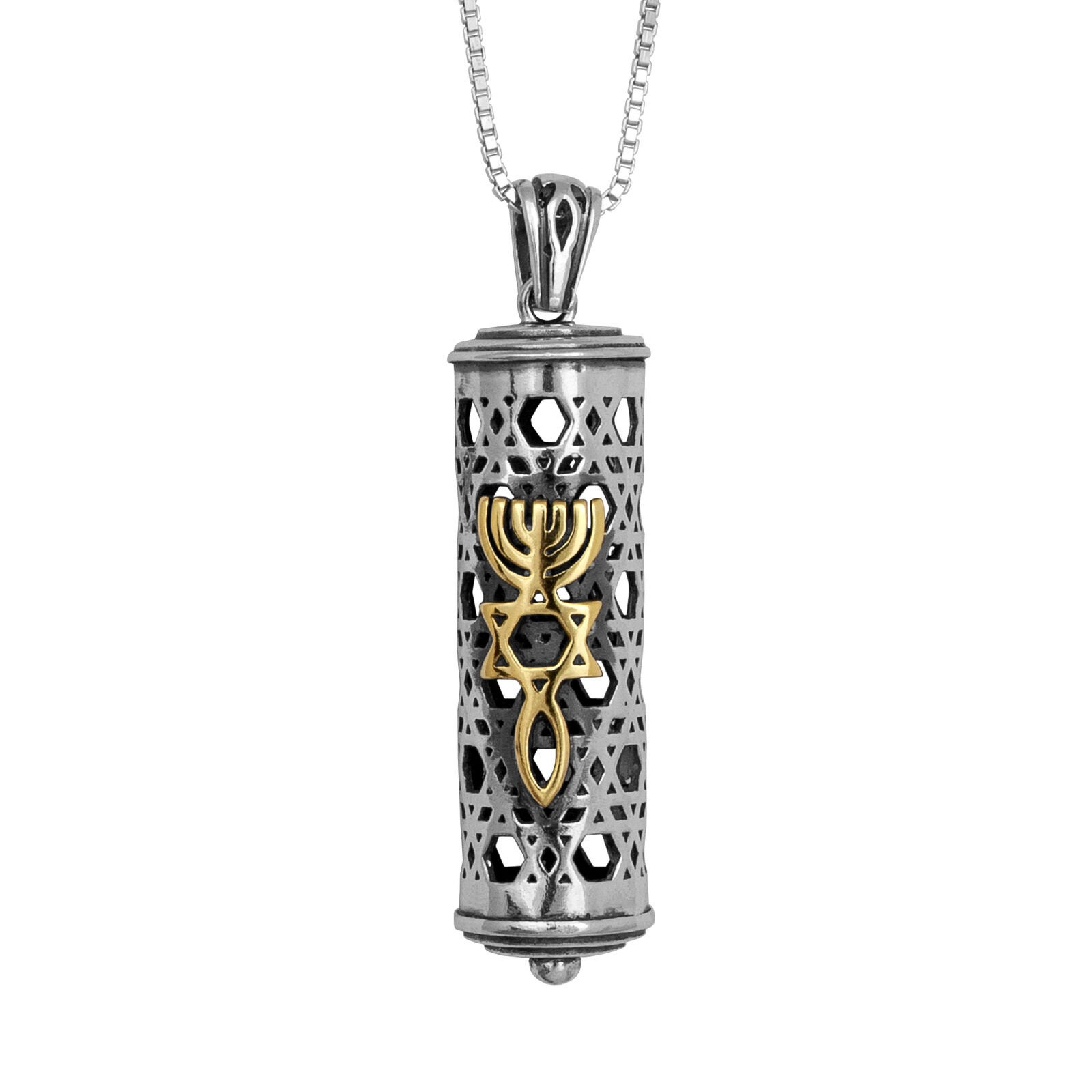 Mezuzah Pendant Kabbalah Jewelry Messiansymbol Yeshua Mezuzah Etsy UK