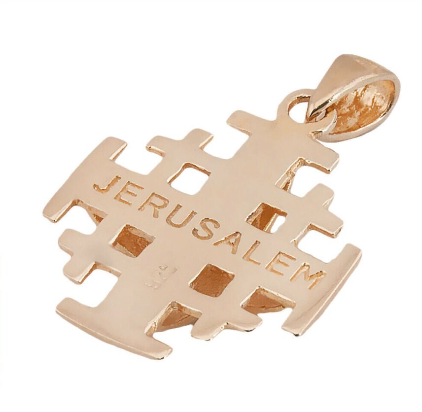 Jerusalem Kreuz Halskette Für Männer Und Frauen - Keltischer Anhänger Schmuck