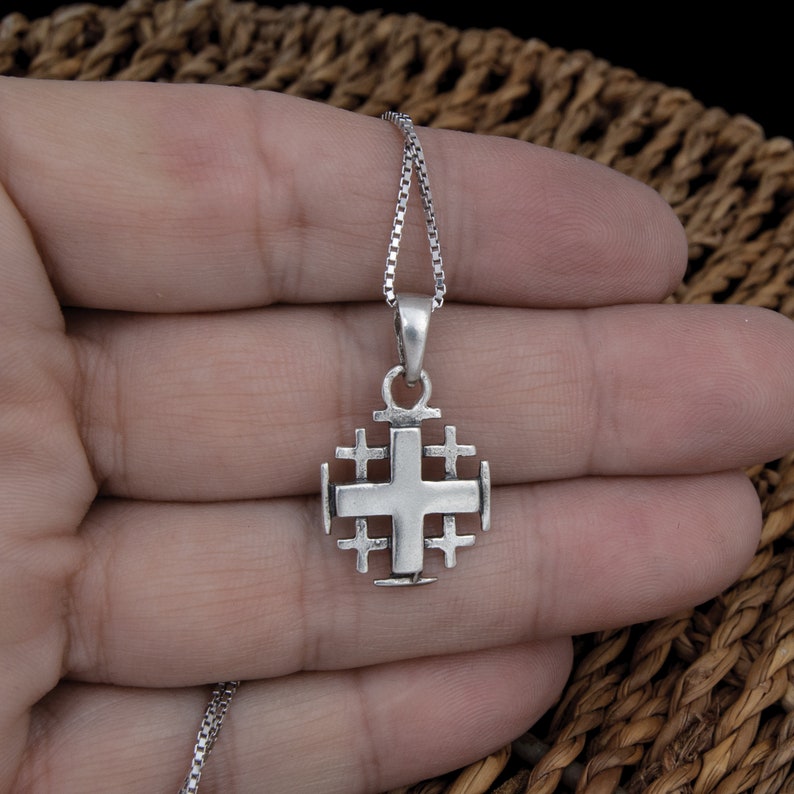 Crusader cross necklace Jerusalem Cross Pendan Jewish gifts Etsy