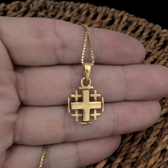 Pilgrim's Cross Earrings in Gold - Whispering Cowgirl
